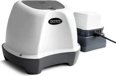 Immagine prodotto di Generatore di acqua salata per piscine, Intex QS400, fino a 17 m³ di volume della piscina, elettroclorinatore bianco