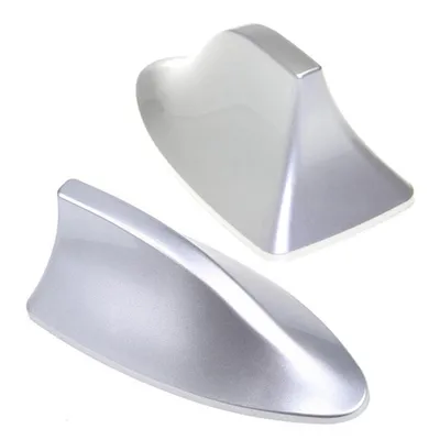 Produktbild von A54C Bolwins Universal Auto Shark Hai Antenne Dachantenne Haifisch Hochglanz in Silber