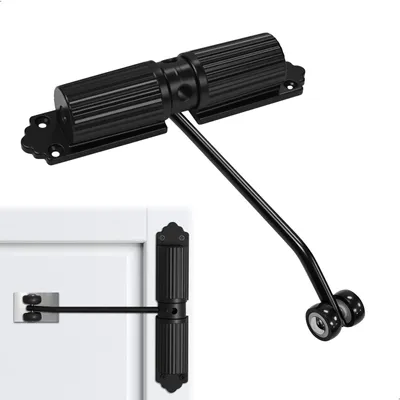 Image de Fermeture automatique hydraulique pour portes - Réglable pour des portes de 20 à 60 kg - Noir