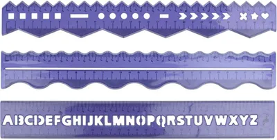 Obrázek produktu pro Kreativní sada pravítek 30 cm, 3 díly.