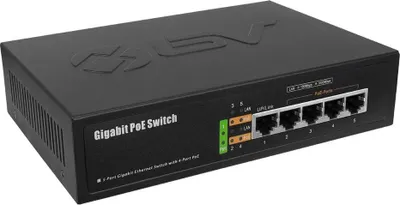 Zdjęcie produktu dla Switch STRONG SW5011POE+ 4 Porty Gigabit PoE+ 1 Uplink 1 SFP Nero