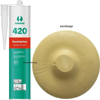 Produktbild von Ramsauer 420 Kachelofen 1K Acryl Dichtstoff 310ml Kartusche sandbeige