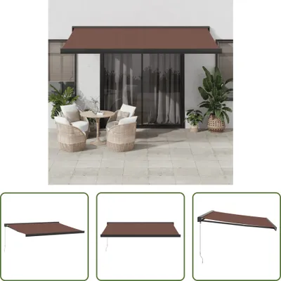 Obrázek produktu pro Markýza The Living Store Manual Brown 400x300 cm