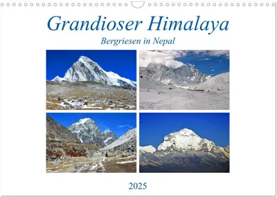 Produktbild von Grandioser Himalaya, Bergriesen in Nepal (Wandkalender 2025 DIN A3 quer), CALVENDO Monatskalender