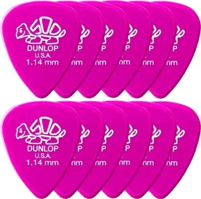 Produktbild von 12x Dunlop Delrin 500 Plektren - 1,14 mm - magenta
