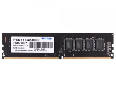 Produktbild von Patriot Memory 16GB DDR4, 16 GB, 1 x 16 GB, DDR4, 2400 MHz, 288-pin DIMM, Grün