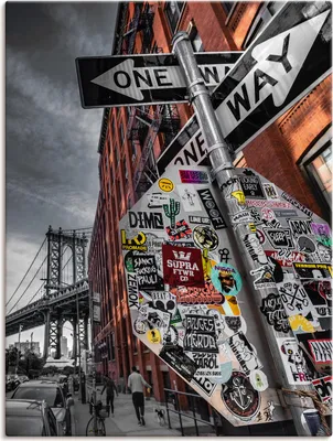 Produktbild von ARTland Leinwandbild New York Street Fotografie Größe: 30x40 cm