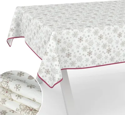 Produktbild von Tischdecke Schneeflocken Weiß 260x140 B