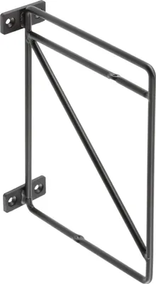 Produktbild von GTV Regalträger 21x17 cm I Schwarz matt I Retro Industrial Metall Wandträger I Regalhalter für Wandregal I PP-ROD-20M ROD