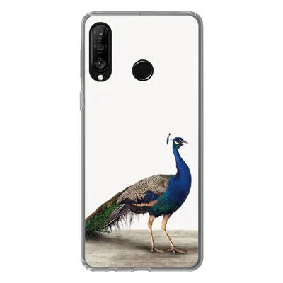 Produktbild von MuchoWow® Handyhülle Schutzhülle Hülle für Huawei P30 Lite Pfau - Federn - Vogel - Kinder - Jungen - Mädchen Silikon Softcase Handy Hülle - Handyhülle
