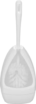 Produktbild von Buemag Toilettenburste - weiss - mit Kantenreiniger und Halter - 39 cm