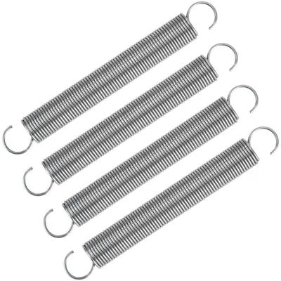Zugfedern 80 mm, Doppelhaken, Edelstahl, 0,9 mm, 4 Stück