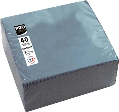Immagine prodotto di PROnappe SV623830I Tovaglioli PROnappe, 380 x 380 mm, grigio