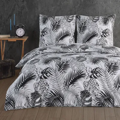 Produktbild von Buymax® Bettwäsche Bettbezug 135x200 cm, Kopfkissenbezug 80x80 cm 2 teilig Deckenbezug Set aus 100% Baumwolle Renforce mit Reissverschluss