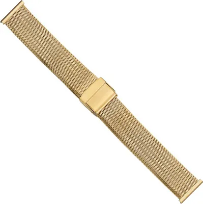 Produktbild von Ersatzband Uhrenarmband Edelstahl Milanaise Band 20mm PVD-Gelbgold 21222G