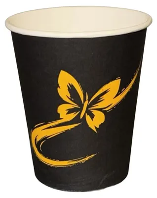 Produktbild von 50 Kaffeebecher Coffee To Go Becher 200 ml 8 oz New Butterfly Ø 80 x 90 mm