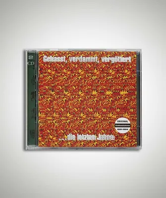 A CD case for the album "Gehasst, verdammt, vergöttert" by Böhse Onkelz.