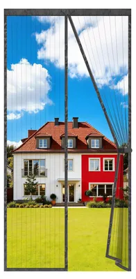 Productafbeelding van Vliegenhor voor balkondeur met magneten, 150x220 cm