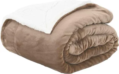 Produktbild von vidaXL Überwurfdecke Kamel 150 x 200 cm Fleece