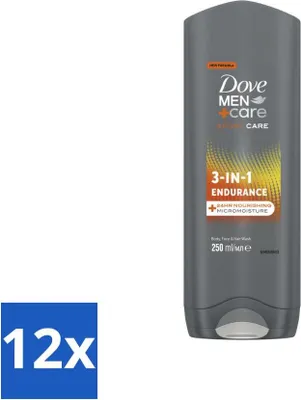 Obrázek produktu pro Dove Men+Care Sprchový gel 3 v 1 - Sport - 250 ml - hodnotné balení - 12 kusů
