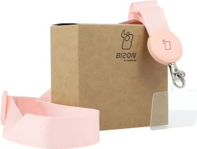 Produktbild von Smyczka do telefonu Bizon Accessories Leash Dragonfly, różowa