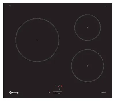 Produktbild von Balay 3EB864EN, Schwarz, Integriert, 59.2 cm, Zonen-Induktionskochfeld, Glaskeramik, 3 Zone(n)