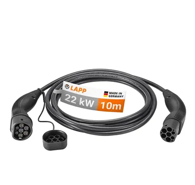 Produktbild von LAPP Ladekabel 5555934032 Typ2 22kW 10m schwarz