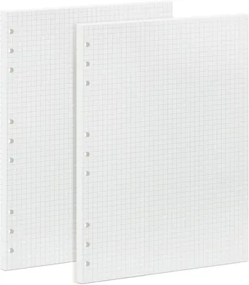 Obrázok produktu pre Blokové výplne do zápisníkov, krátený vzor 5x5 mm, 90 strán, formát 255x180 mm, vhodné pre písanie perom a zvýrazňovačmi