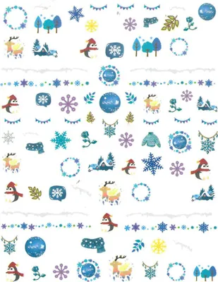 Produktbild von Dünne selbstklebende Nagelsticker Christmas Joyful Nail Nr. 1209
