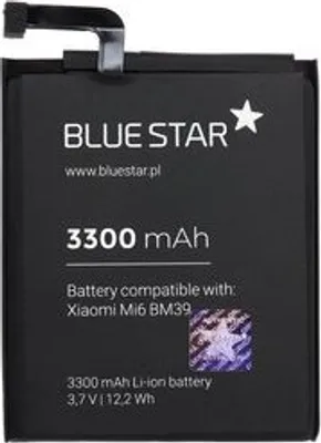 Produktbild von Bluestar Akku Ersatz kompatibel mit Xiaomi Mi6 3300mAh Li-lon Austausch Batterie Accu BM39
