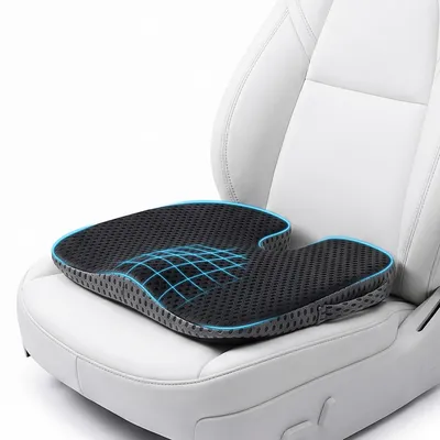 Image de Coussin ergonomique pour siège de voiture, fabriqué avec de la mousse viscoélastique