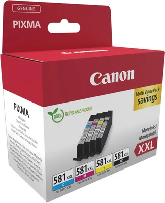 Obrázek produktu pro Canon 1998C006 inkoustová kazeta 4 ks originální černá, azurová, purpurová, žlutá