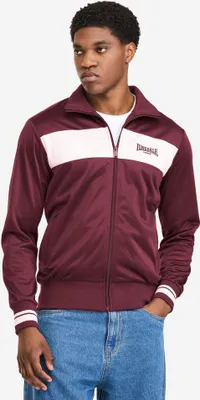 Image de Veste de survêtement hommes coupe régulière MEOLS Oxblood/Ecru L Lonsdale
