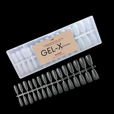 Zdjęcie produktu dla Tipsy Gel-Xpress do samodzielnego przedłużania paznokci BALLERINA 240 szt