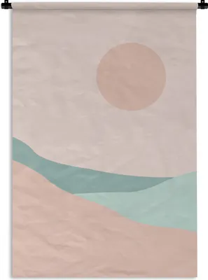 Produktbild von MuchoWow® Wandteppich Wandbehang Sommer - Strand - Sonne 60x90 cm Tapisserie Dekoration Wandtuch - Foto-Teppich - Abwaschbar