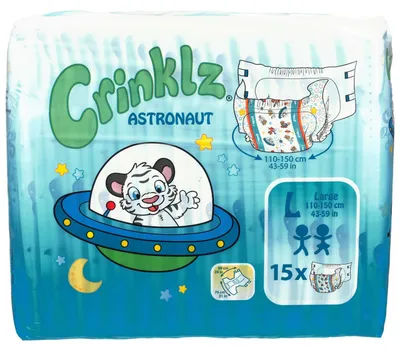 Zdjęcie produktu dla CRINKLZ Astronaut pieluchy L 15szt PZN 14216761