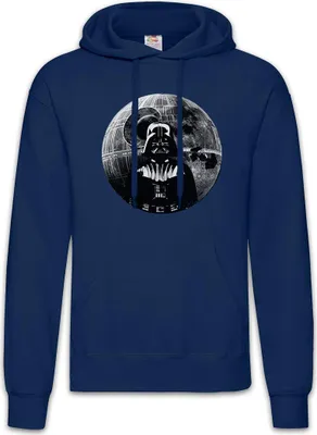 Produktbild von Urban Backwoods Darth Moon, Herren Hoodie, Farbe: Navy, Größe: M