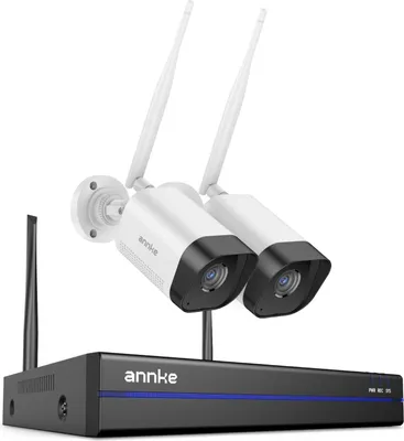 Immagine prodotto di Sistema di videosorveglianza, risoluzione 8 MP, audio bidirezionale, NVR a 16 canali, 2 telecamere, 4 TB
