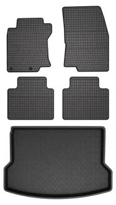 Produktbild von Gummimatten + Kofferraumwanne für Nissan X-Trail III T32 2017-2021 – Schwarz, passgenau – Wielganizator SolidPRO