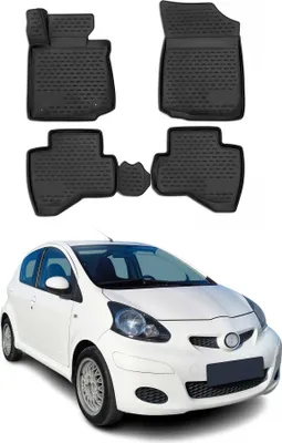 Image de 2005-2014 Tapis de sol Toyota Aygo TPE noir 4 pièces