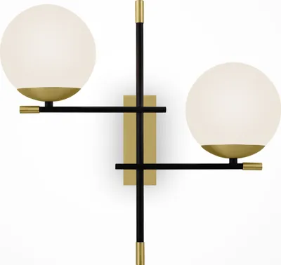 Produktbild von Maytoni Moderne Wandleuchte Nostalgia 2xE14 excl. in Gold aus Metall und Glas Glas 40 W für Küche, Schlafzimmer, Wohnzimmer, Esszimmer, Lobby
