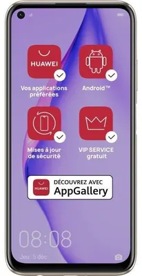 Image de Huawei Smartphone P40 Lite 16,3cm (6,4 pouces), 6GB RAM, 128GB Speicher, 48MP Kamera, Couleur : Pink