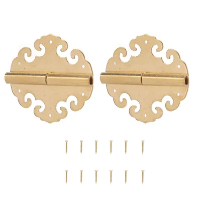 Image de Antique Door Hinges,Gold Cabinet Hinges,Gold Door Hinges,Jewelry Box Hinges,Brass Hinges,Gold Box Hinges