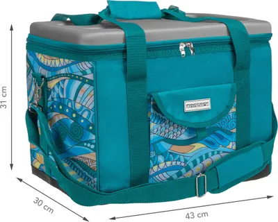 Produktbild von Kühltasche XL 40 Liter ocean - blau - Picknicktasche isoliert - perfektes Picknicktasche Einkaufstasche - ocean