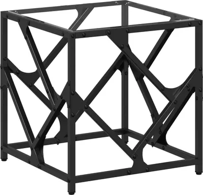 Immagine prodotto di vidaXL Tavolino con piano in vetro trasparente 40x40x41 cm acciaio
