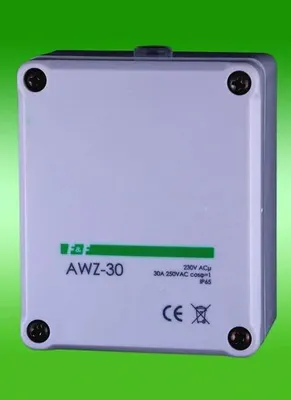 Produktbild von Dämmerungsschalter 30A 230V 2-1000lx IP65 Gehäuse F&F AWZ-30