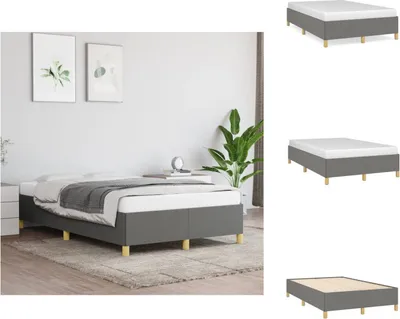 Immagine prodotto di vidaXL Struttura letto grigio scuro 120x200 cm in tessuto - Letti e strutture letto