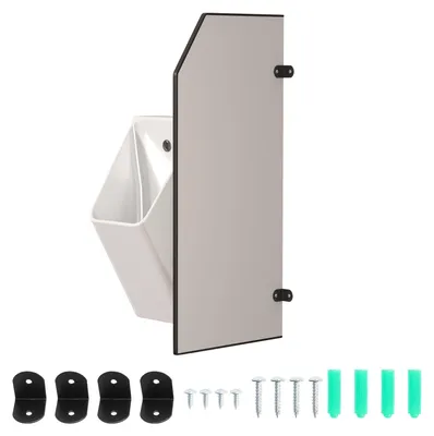 Urinale Trennwand 90 x 40 cm, Sichtschutz, wasserdicht