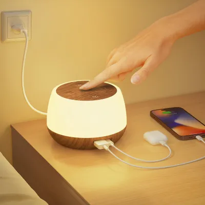 Obrázok produktu pre Stmívateľná lampička s možnosťou nabíjania – nočná lampička s RGB farbami