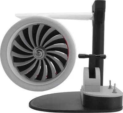Image de Ventilateur de table avec voyant rouge, moteur Turbofan innovant, ventilateur rafraîchissant USB Turbo et humidificateur pour la maison